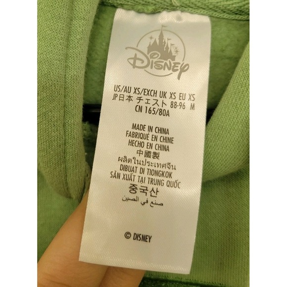 NWT Disney Parks Walt Disney World Castle Green XS Hoodie Sweatshirt Est. 1971 - Picture 3 of 4